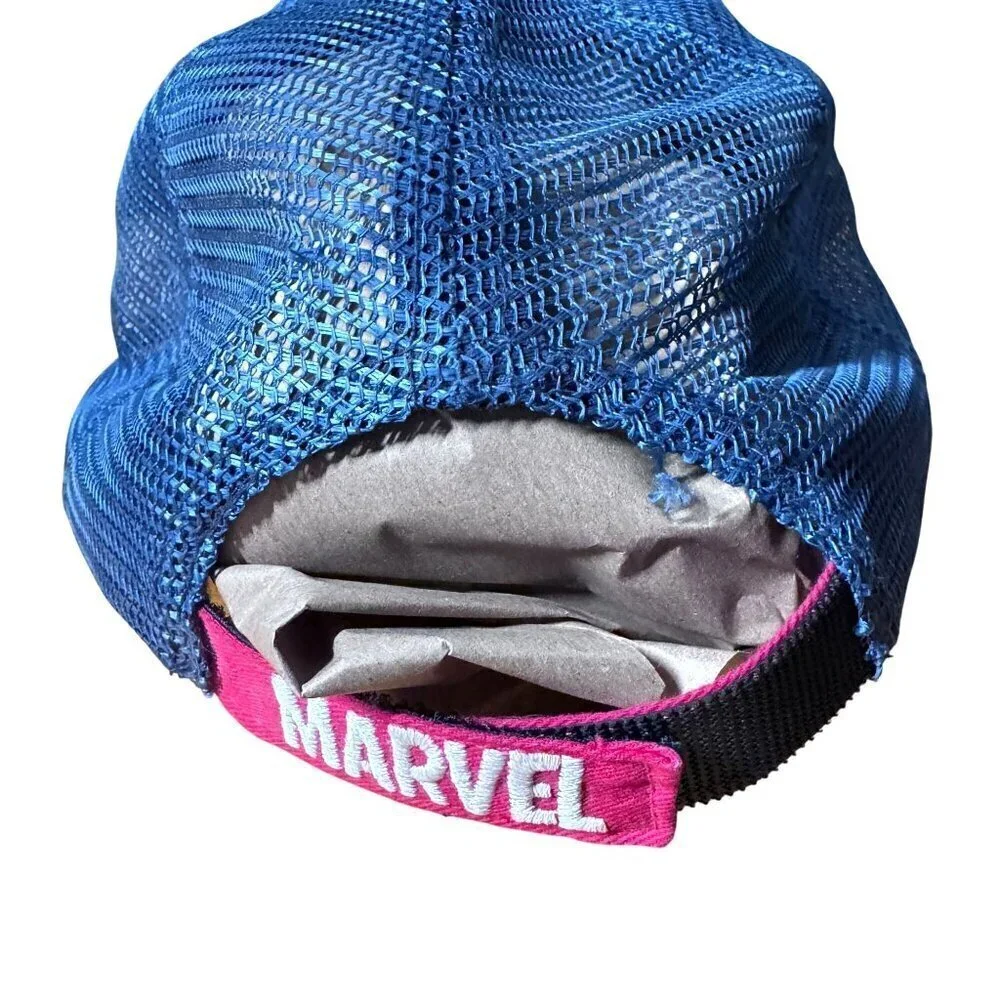 ZARA Kids Marvel Spider-Man Trucker Hat Red Blue Mesh Baseball Cap Youth
